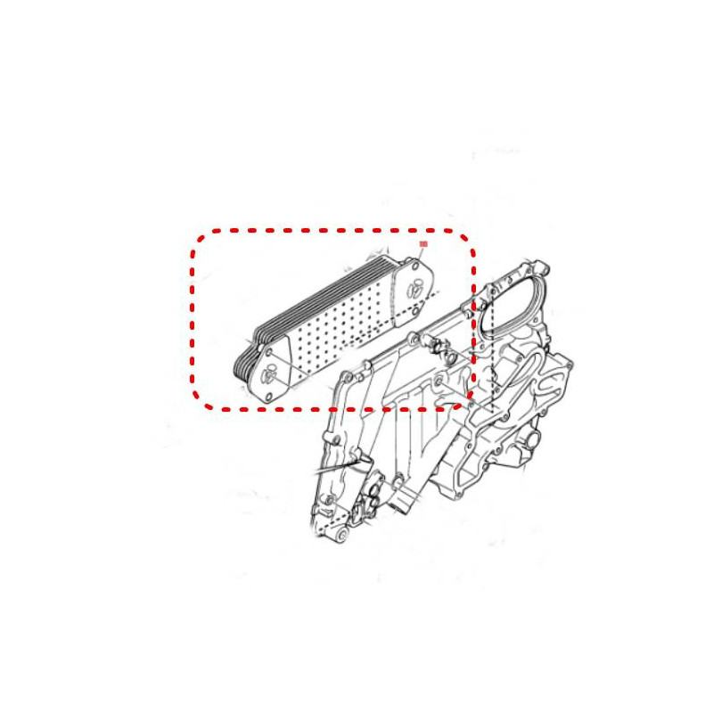 Chłodnica oleju silnika Doosan  400206-00344