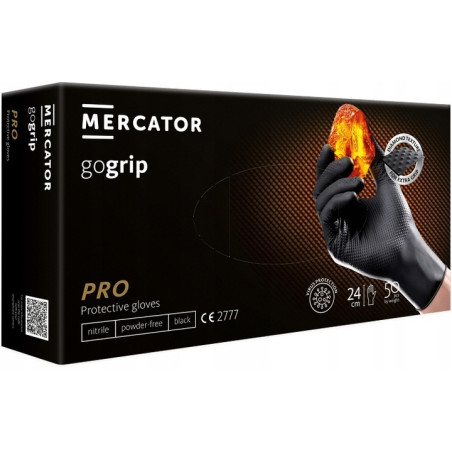 Rękawice rękawiczki NITRYLOWE GOGRIP MOCNE Para