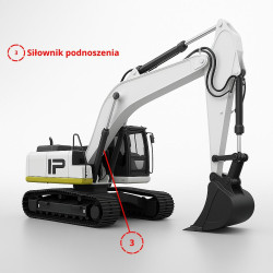 KOMPLET USZCZELEK SIŁOWNIKA PODNOSZENIA DOOSAN 401107-01219 DL200-5 DL300-5