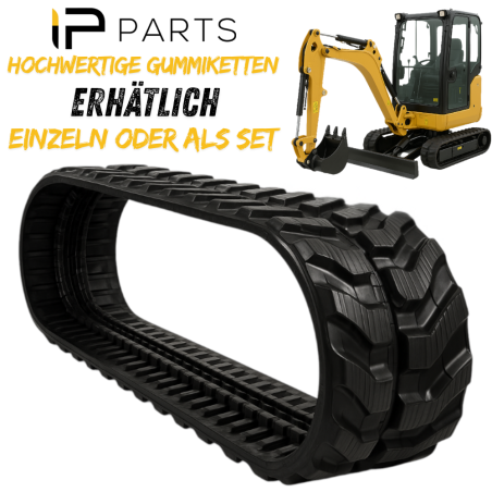 ZESTAW 2 SZT - GĄSIENICA GUMOWA DO MINIKOPARKI HOLENDERSKA VMT 180x72x37K CAT 300.9