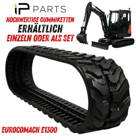 ZESTAW 2 GĄSIENIC GUMOWYCH EUROCOMACH 180X72X37K E1300 VMT MINIKOPARKA