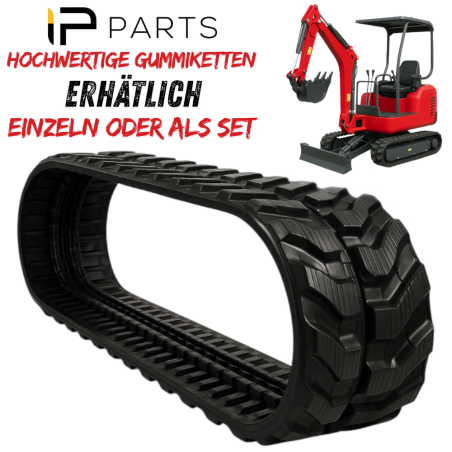 ZESTAW 2 GĄSIENIC GUMOWYCH HINOWA 180X72X37K DB9 VMT MINIKOPARKA PODWOZIE