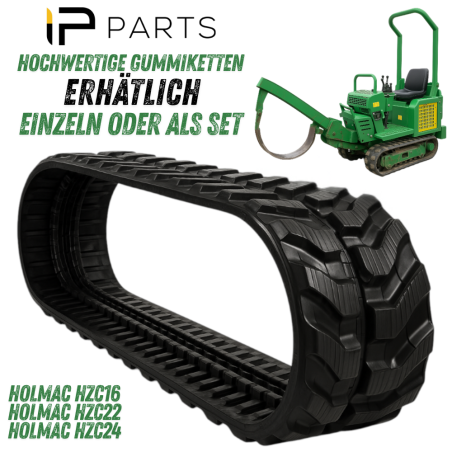 ZESTAW 2 SZT - GĄSIENICA GUMOWA DO MINIKOPARKI HOLENDERSKA VMT 180x72x37K HOLMAC HZC16