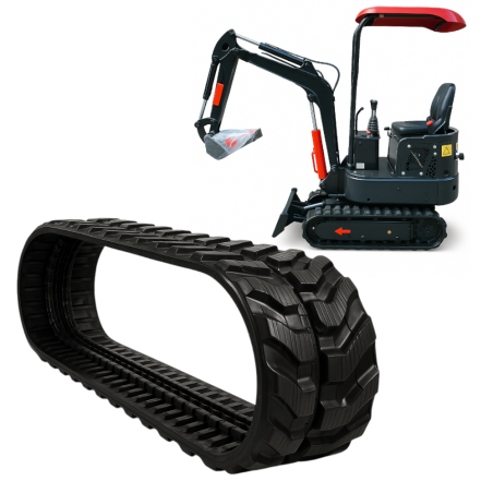 ZESTAW 2 SZT - GĄSIENICA GUMOWA DO MINIKOPARKI HOLENDERSKA VMT 180x72x37K KINGWAY L10
