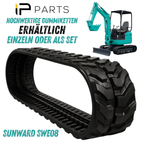 ZESTAW 2 GĄSIENIC GUMOWYCH SUNWARD 180X72X37K SWE08 VMT MINIKOPARKA