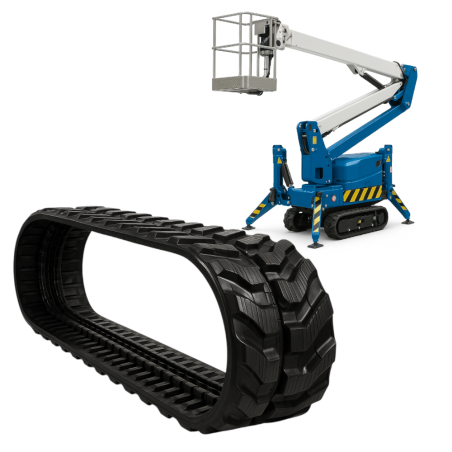 ZESTAW 2 SZT - GĄSIENICA GUMOWA DO MINIKOPARKI HOLENDERSKA VMT 180x72x37 BLUELIFT SA18