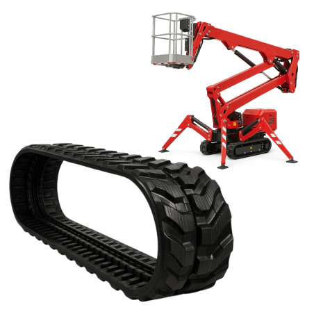 ZESTAW 2 SZT - GĄSIENICA GUMOWA DO MINIKOPARKI HOLENDERSKA VMT 180x72x37 JLG X500AJ