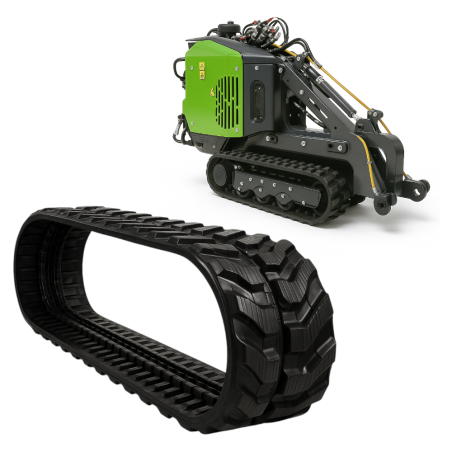 ZESTAW 2 SZT - GĄSIENICA GUMOWA DO MINIKOPARKI HOLENDERSKA VMT 180x72x37 MERLO M4