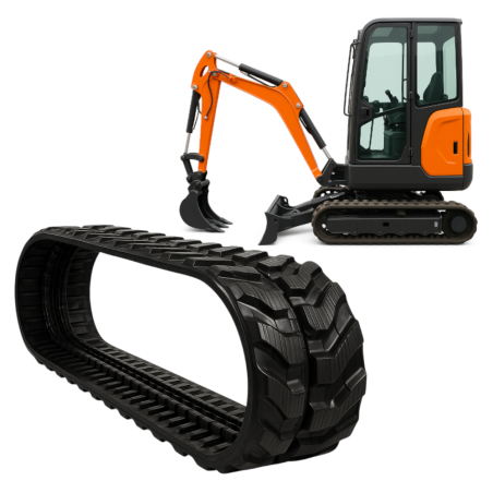 ZESTAW 2 SZT - GĄSIENICA GUMOWA DO MINIKOPARKI HOLENDERSKA VMT 180x72x37 RHINOCEROS XN12