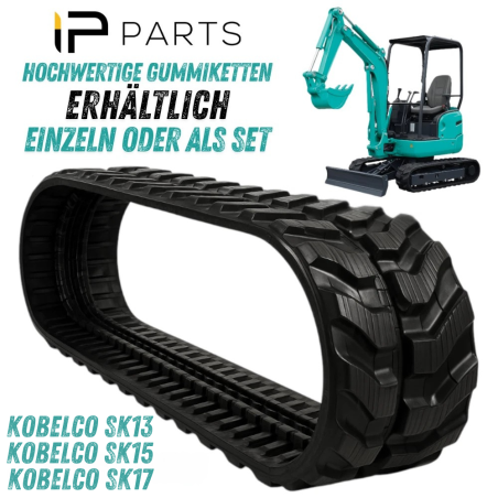 ZESTAW 2 GĄSIENIC GUMOWYCH KOBELCO 230X48X70 SK13 VMT MINIKOPARKA PODWOZIE