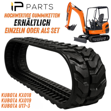 ZESTAW 2 GĄSIENIC GUMOWYCH KUBOTA 230X48X70 KX018 KX18 VMT MINIKOPARKA