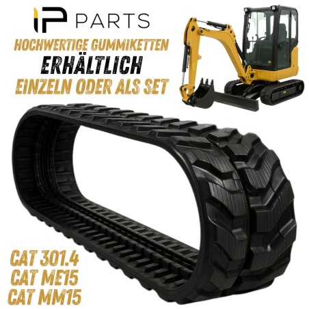 ZESTAW 2 SZT - GĄSIENICA GUMOWA DO MINIKOPARKI HOLENDERSKA VMT 230x96x33 CAT 301.4