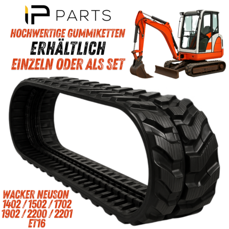 ZESTAW 2 GĄSIENIC GUMOWYCH WACKER NEUSON 230X96X33 1402 VMT MINIKOPARKA